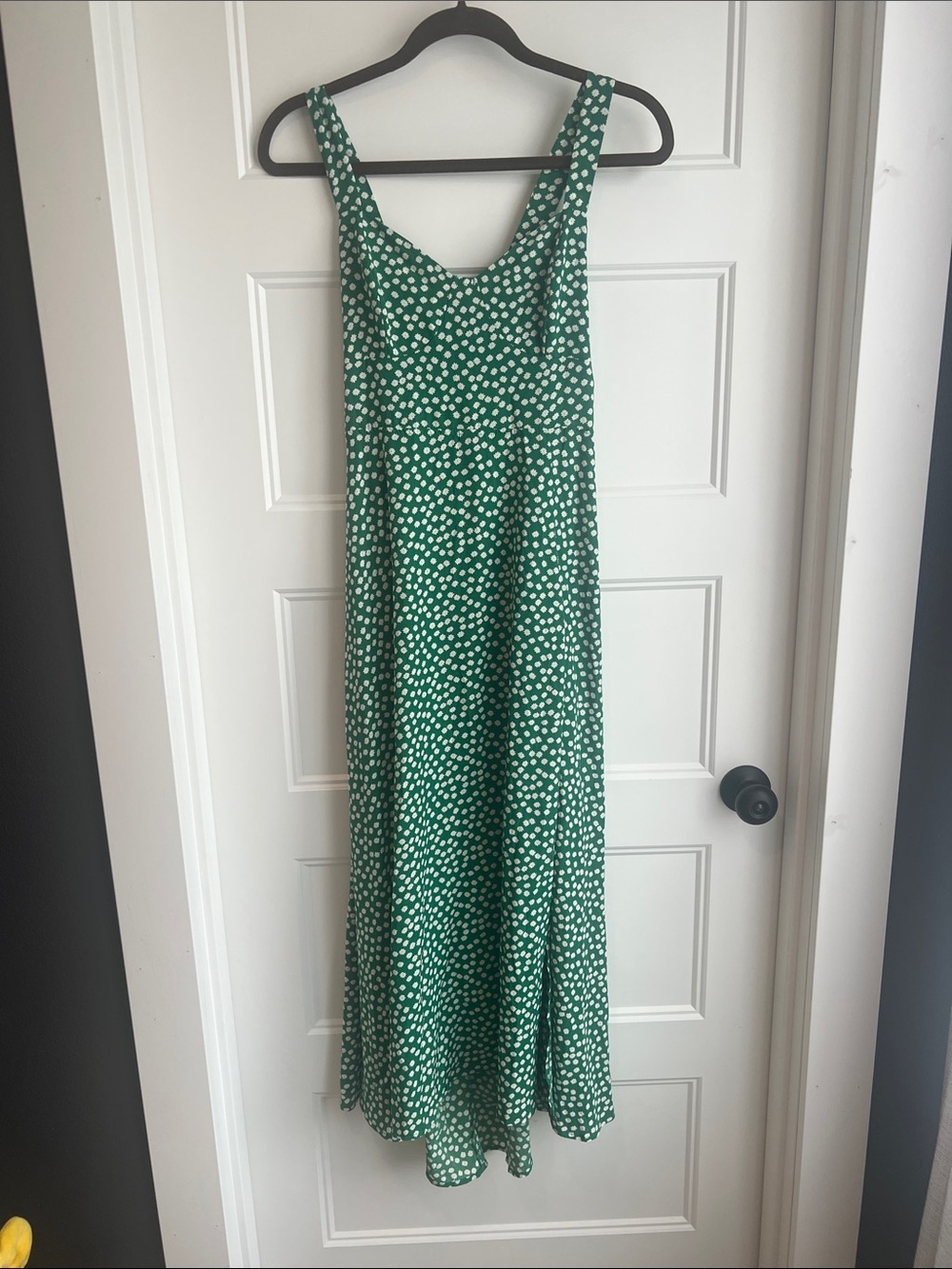 SHEIN Green Polka Dot Maxi Dress